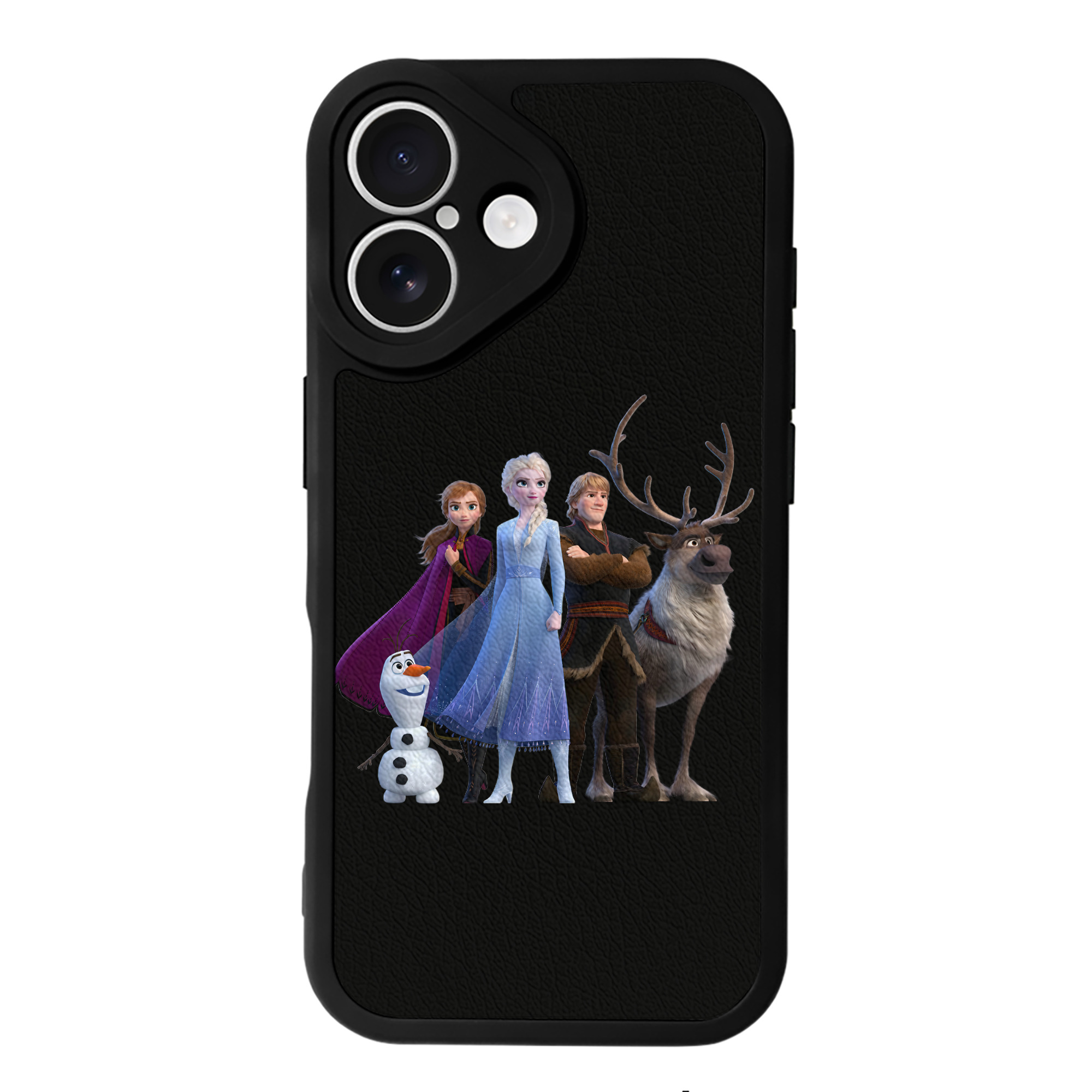 （画像用） アナと雪の女王 アンナ エルサ Frozen Anna Elsa 【iPhone 16シリーズ対応】シリコンスマホケース（レザー調） 材質：シリコン